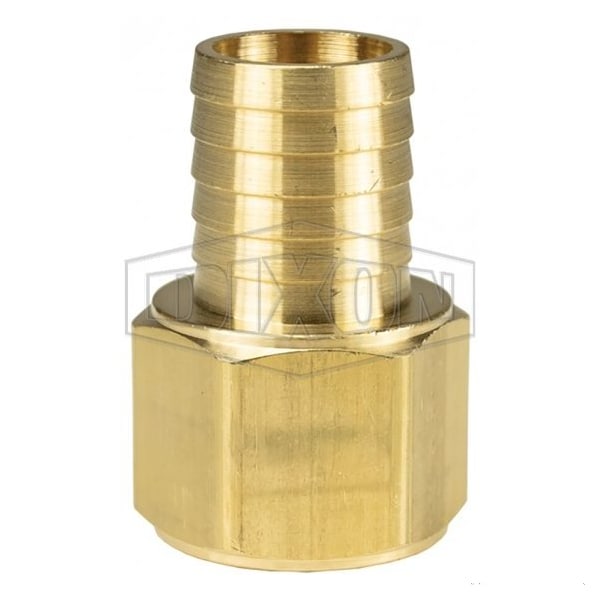 1 in HOSE BARB x 1 in FEM NPTF LEAD FREE BRASS